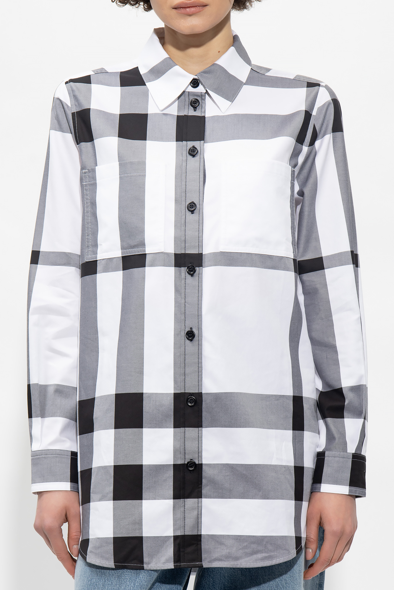 White 'Paola' shirt Burberry - SchaferandweinerShops